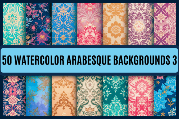 50 Arabesque Backgrounds 3: Elevate Your Visual Storytelling