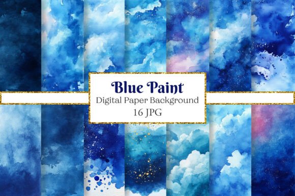 Blue Watercolor Paint Backgrounds: A Designer's Essential Asset