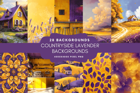 Countryside Lavender Backgrounds: Your Key to Serene Design