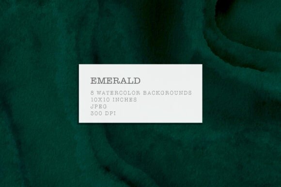 Dramatic Emerald Green Watercolor Backgrounds for Creative Projects