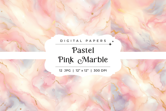 Elevate Your Projects with Pastel Pink Marble Backgrounds