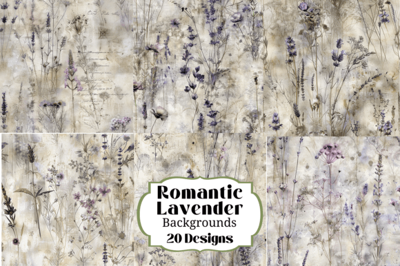 Romantic Lavender Seamless Backgrounds: A Designer's Palette