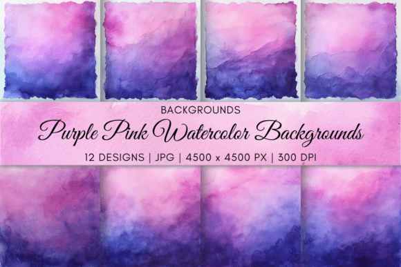 The Soft Power of Purple Pink Watercolor Backgrounds