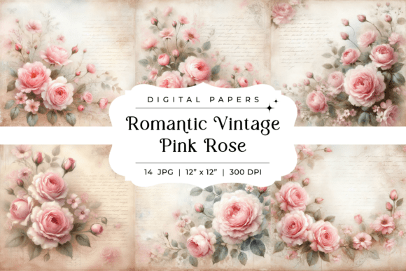 Timeless Romance: Using Vintage Pink Rose Backgrounds
