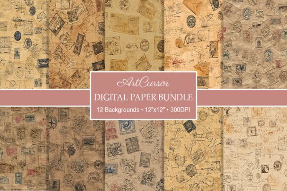 Unlocking Creative Potential with Vintage Postage Kraft Paper Backgrounds