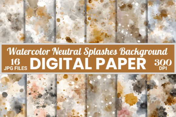 Watercolor Neutral Splashes Backgrounds: Your 2025 Design Toolkit
